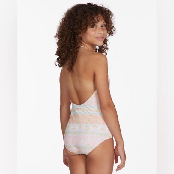 Billabong Girls' Layered With Love One-Piece Swimsuit - Picture 2 of 5